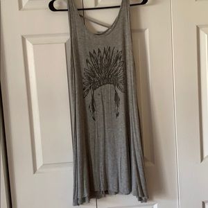 Headdress Grey dress